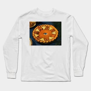 Divine Eye In The Pie - Surreal/Collage Art Long Sleeve T-Shirt